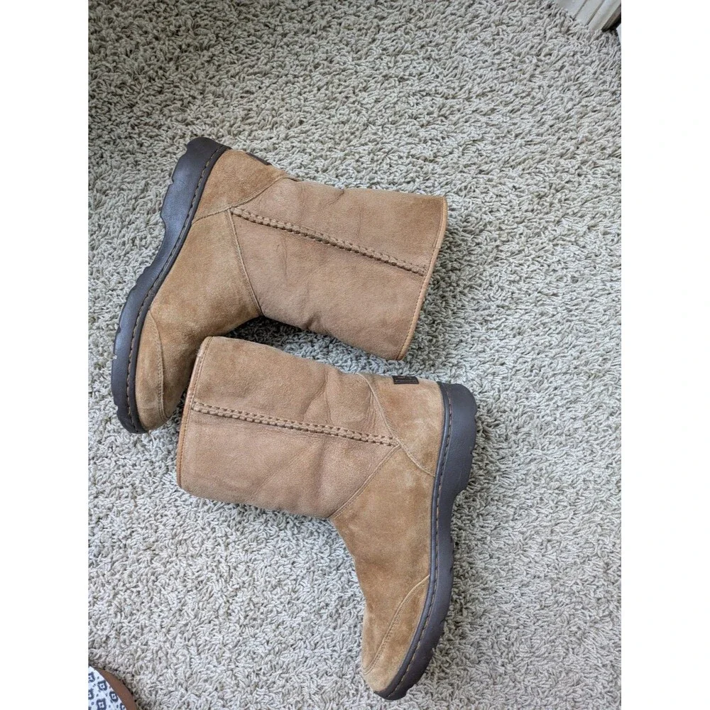 UGG MICHAELA WATERPROOF WOMEN MID-CALF SUEDE CHESTNUT US 7/UK5.5/ EU38